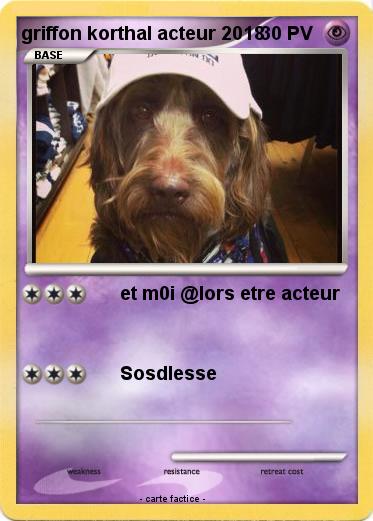Pokemon griffon korthal acteur 2018