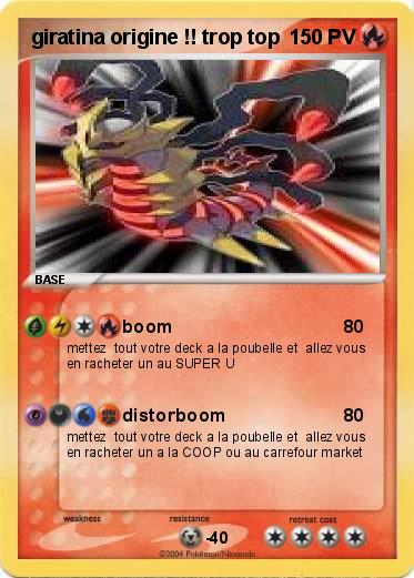 Pokemon giratina origine !! trop top