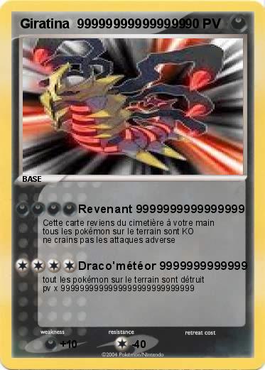 Pokemon Giratina  999999999999999