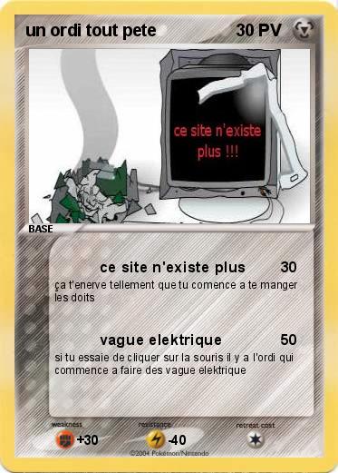 Pokemon un ordi tout pete