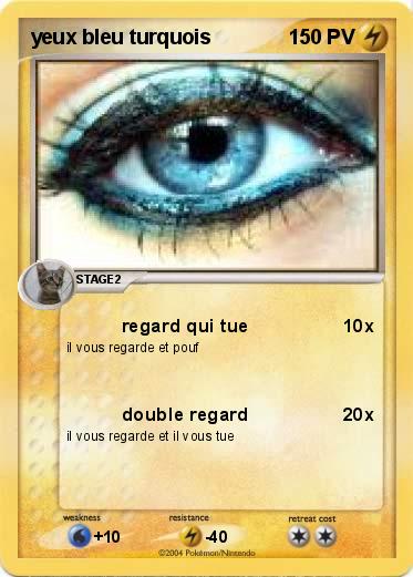 Pokemon yeux bleu turquois