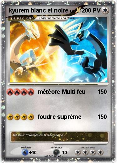 Pokemon kyurem blanc et noire