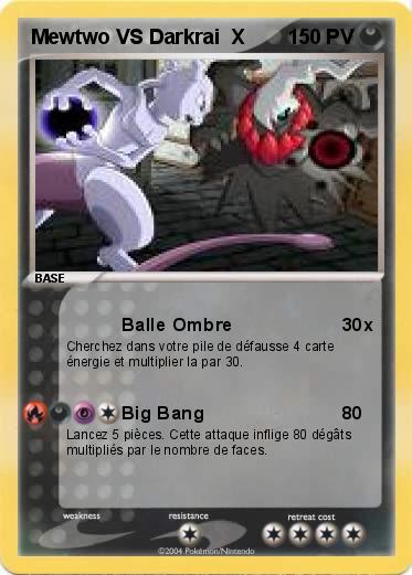 Pokemon Mewtwo VS Darkrai  X