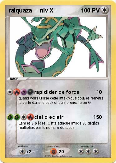 Pokemon raiquaza     niv X 