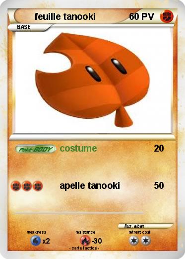 Pokemon feuille tanooki