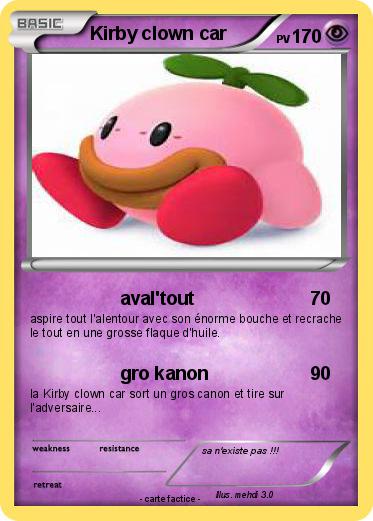 Pokemon Kirby clown car