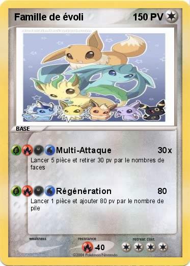 Pokemon Famille de évoli