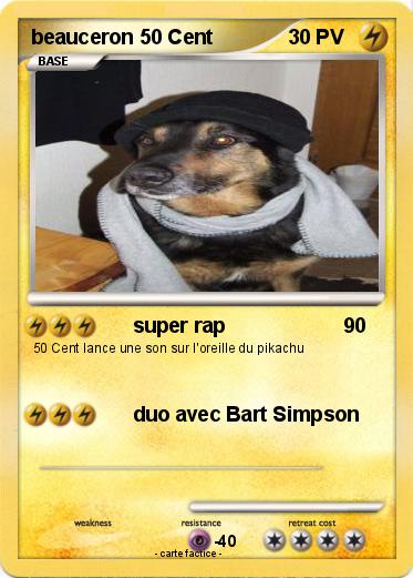 Pokemon beauceron 50 Cent