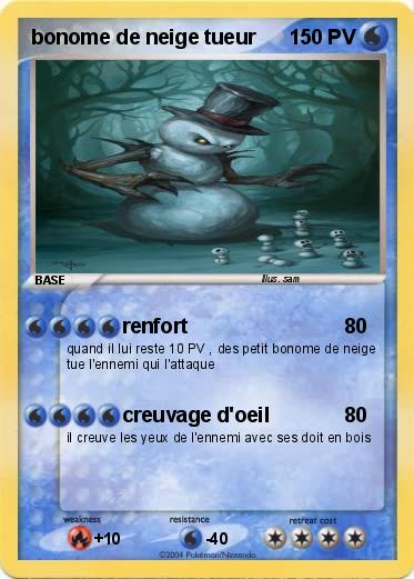 Pokemon bonome de neige tueur