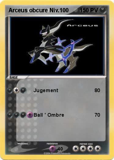 Pokemon Arceus obcure Niv.100               