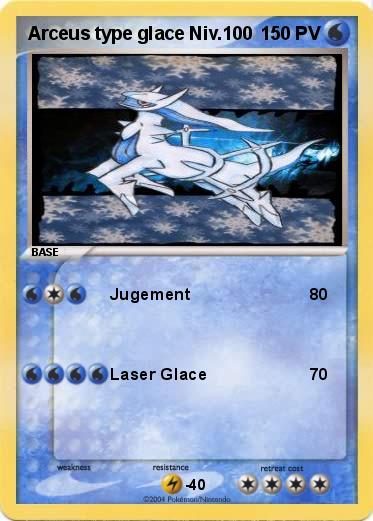 Pokemon Arceus type glace Niv.100                                                    