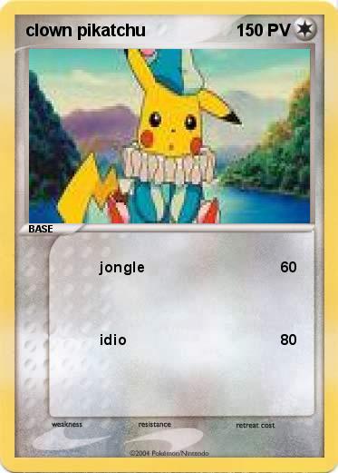 Pokemon clown pikatchu