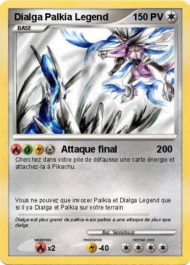 Pokemon Dialga Palkia Legend