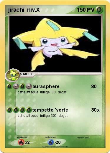 Pokemon jirachi  niv.X