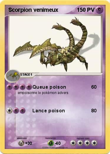 Pokemon Scorpion venimeux