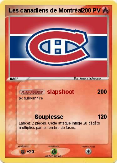 Pokemon Les canadiens de Montréal