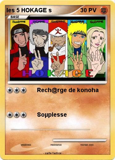 Pokemon les 5 HOKAGE s