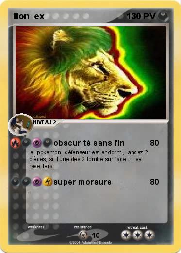 Pokemon lion  ex