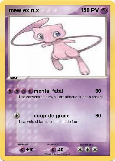 Pokemon mew ex n.x