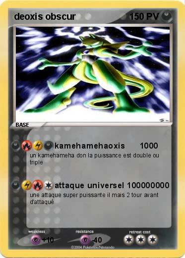 Pokemon deoxis obscur