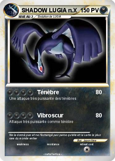 Pokemon SHADOW LUGIA n.X