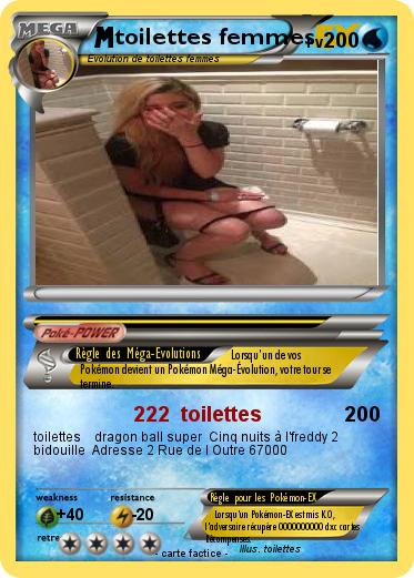 Pokemon toilettes femmes