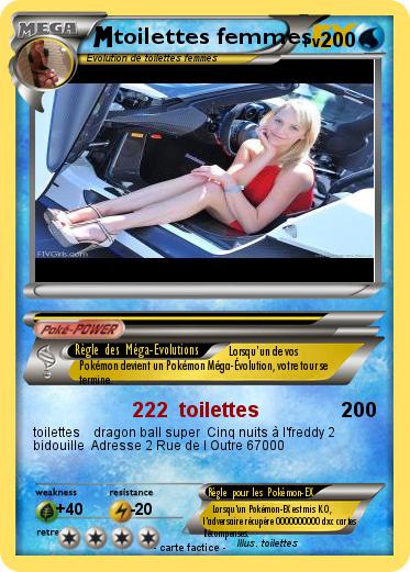 Pokemon toilettes femmes