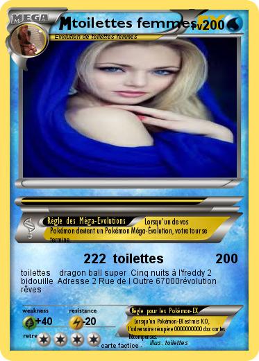 Pokemon toilettes femmes