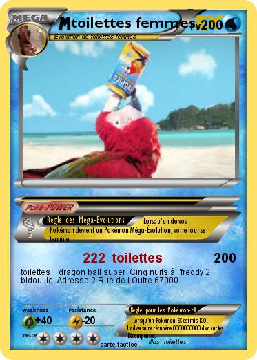 Pokemon toilettes femmes