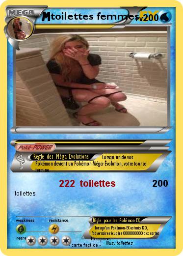 Pokemon toilettes femmes