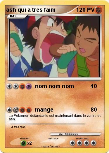 Pokemon ash qui a tres faim