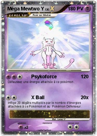 Pokemon Méga Mewtwo Y