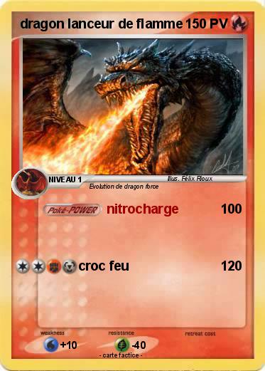 Pokemon dragon lanceur de flamme