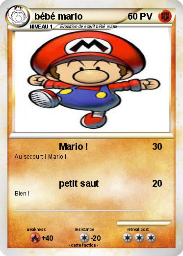 Pokemon bébé mario
