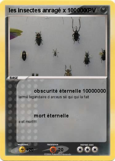 Pokemon les insectes anragé x 1000000