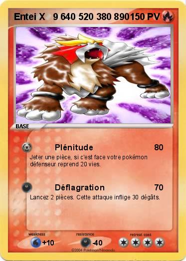 Pokemon Entei X   9 640 520 380 890