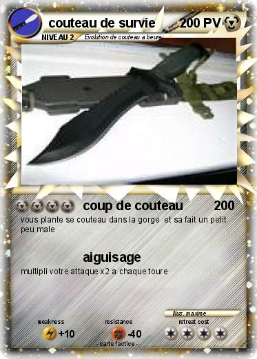 Pokemon couteau de survie