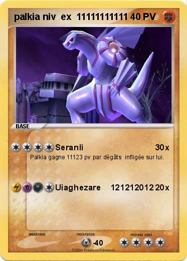 Pokemon palkia niv  ex  11111111111