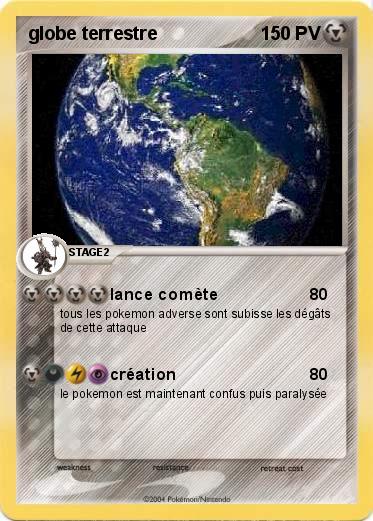 Pokemon globe terrestre