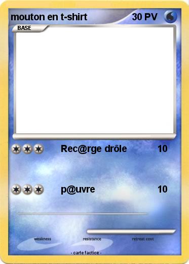 Pokemon mouton en t-shirt