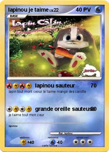 Pokemon lapinou je taime