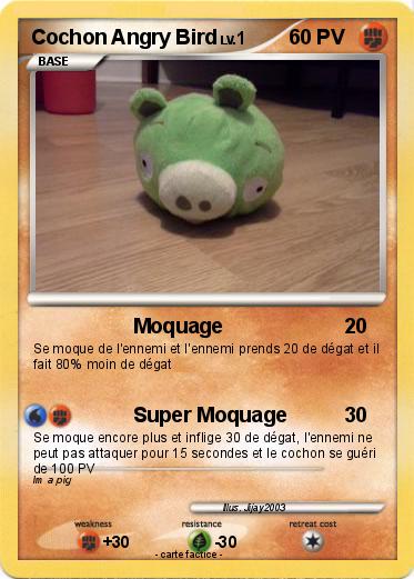Pokemon Cochon Angry Bird