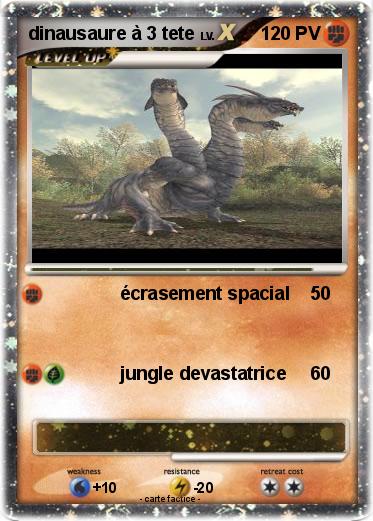Pokemon dinausaure à 3 tete