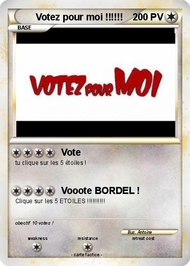 Pokemon Votez pour moi !!!!!!