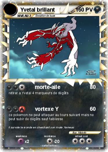 Pokemon Yvetal brillant
