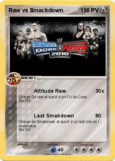 Pokemon Raw vs Smackdown