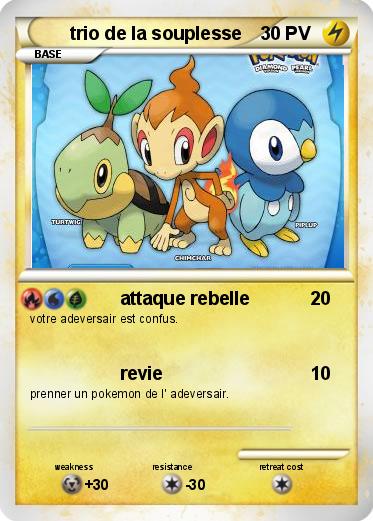 Pokemon trio de la souplesse