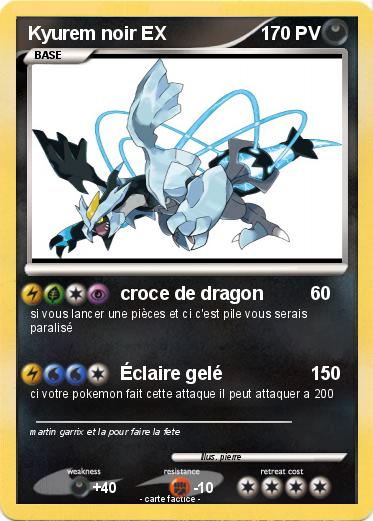 Pokemon Kyurem noir EX
