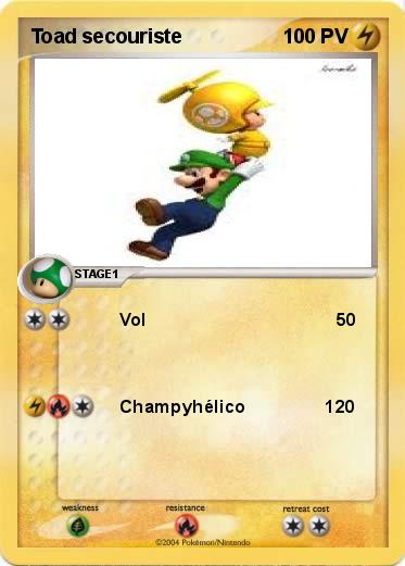 Pokemon Toad secouriste