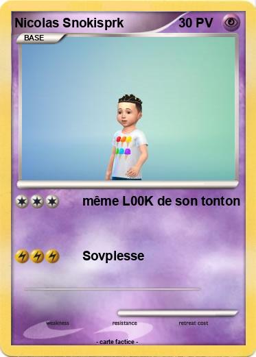 Pokemon Nicolas Snokisprk